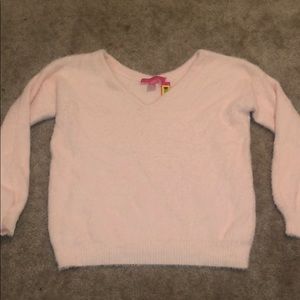 Super soft fuzzy sweater (blush)